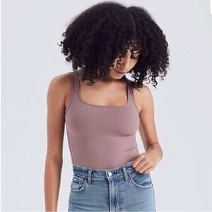 Abercrombie & Fitch Mauve Tank Top Bodysuit